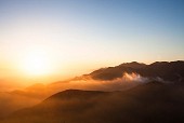 Mountain Fog Sunset