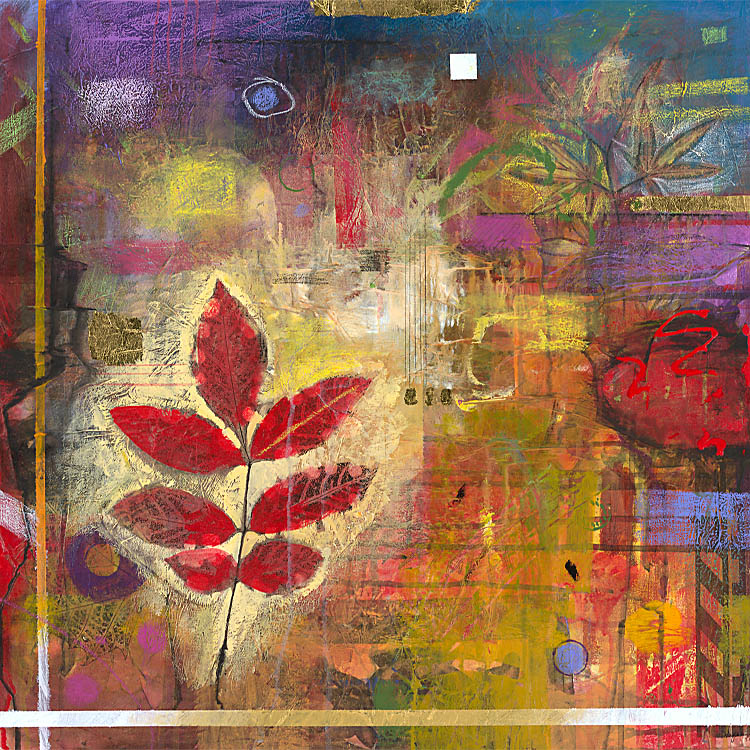 Viapagi Collection by Image Craft Orientations Square Geo Floral II